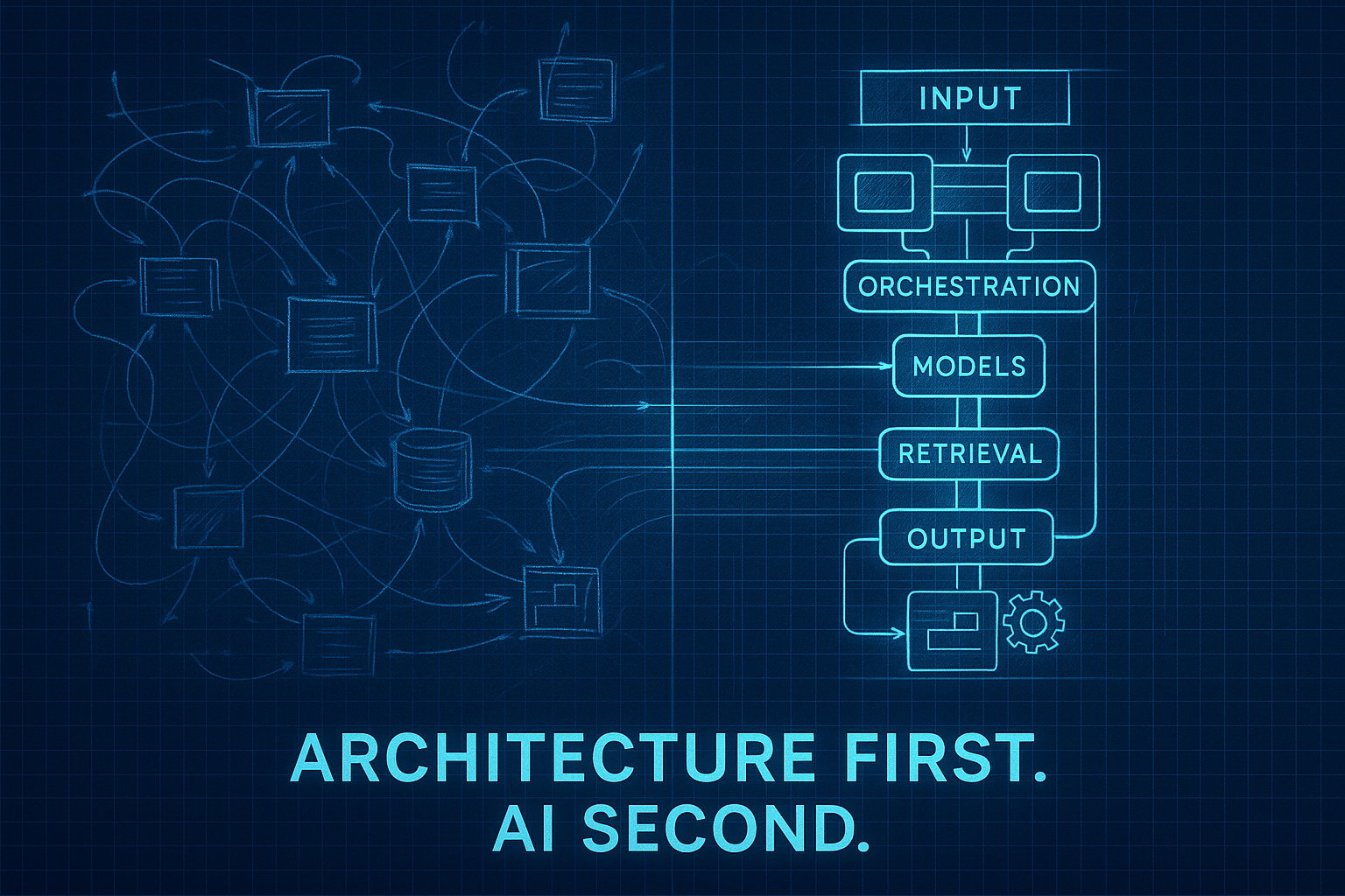 Architecture First. AI Second.
